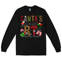 Black santa's favorite rt respiratory therapist Long Sleeve Tee - Jasminsmagicworld