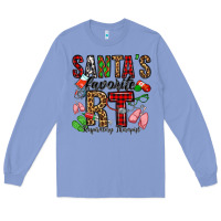 Colony Blue santa's favorite rt respiratory therapist Long Sleeve Tee - Jasminsmagicworld