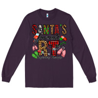 Plum santa's favorite rt respiratory therapist Long Sleeve Tee - Jasminsmagicworld