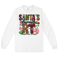 White santa's favorite rt respiratory therapist Long Sleeve Tee - Jasminsmagicworld