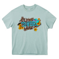 Arona western cowgirl and sunflower with hat and cowhide leopard Heavy Core Tee - Artiststas