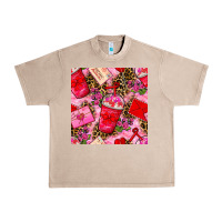 French Oak valentines day coffee cups and love letter with xoxo and leopard seaml Urban Heavy Tee - BundleAndBundleShop