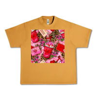 Peanut Butter valentines day coffee cups and love letter with xoxo and leopard seaml Urban Heavy Tee - BundleAndBundleShop