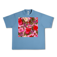 Pebble Blue valentines day coffee cups and love letter with xoxo and leopard seaml Urban Heavy Tee - BundleAndBundleShop