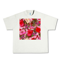 Pistachio valentines day coffee cups and love letter with xoxo and leopard seaml Urban Heavy Tee - BundleAndBundleShop