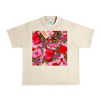 Sandshell valentines day coffee cups and love letter with xoxo and leopard seaml Urban Heavy Tee - BundleAndBundleShop