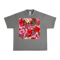 Tornado valentines day coffee cups and love letter with xoxo and leopard seaml Urban Heavy Tee - BundleAndBundleShop