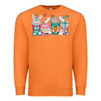Carrot Easter bunnies coffee cups Premium Sweatshirt - OliviaCreatesArt