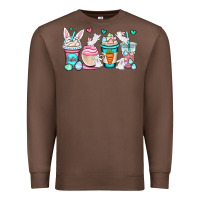 Chestnut Easter bunnies coffee cups Premium Sweatshirt - OliviaCreatesArt