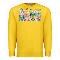 Lemon Easter bunnies coffee cups Premium Sweatshirt - OliviaCreatesArt