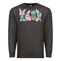 Smoke Easter bunnies coffee cups Premium Sweatshirt - OliviaCreatesArt