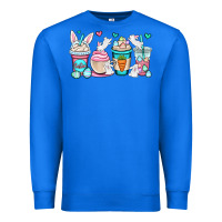 True Royal Easter bunnies coffee cups Premium Sweatshirt - OliviaCreatesArt