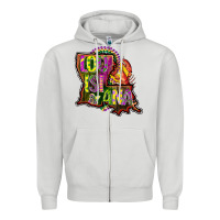 Dove Grey louisiana map Zipper Hoodie - CowGirlArtShop