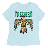 Baby Blue freebird native american Ladies Tee - AdoDesignShop