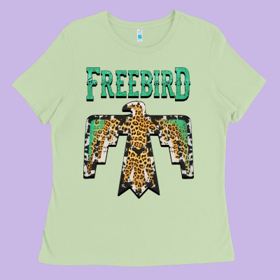 Freebird Native American Ladies Tee Designed By Adodesignshop