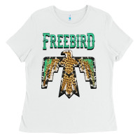 White freebird native american Ladies Tee - AdoDesignShop