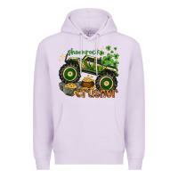 Lilac shamrock crusher st. patrick's day Premium Hoodie - HowdyJamesFarm