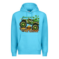 Ocean Blue shamrock crusher st. patrick's day Premium Hoodie - HowdyJamesFarm