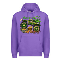 Purple shamrock crusher st. patrick's day Premium Hoodie - HowdyJamesFarm