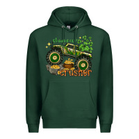 Sports Green shamrock crusher st. patrick's day Premium Hoodie - HowdyJamesFarm