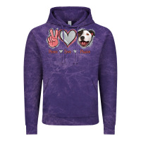 Cloud Purple Peace Love Pitties Vintage Hoodie - Jasminsmagicworld