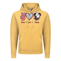 Vintage Mustard Peace Love Pitties Vintage Hoodie - Jasminsmagicworld