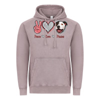 Vintage Zinc Peace Love Pitties Vintage Hoodie - Jasminsmagicworld