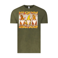 Vintage Olive Thankful Gnomes Vintage Tee - MaliasSmallBusiness
