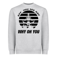 Heather Grey EFF You See Kay Why Oh You Skeleton Yogas Vintage Heavyweight Sweatshirt - Bettercallsaul