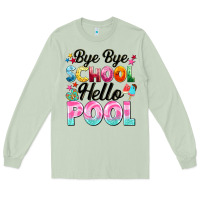 Matcha bye bye school hello pool Long Sleeve Tee - BarkalooDesign