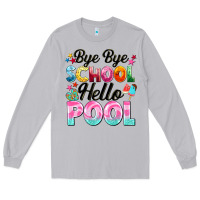 Moon Dust bye bye school hello pool Long Sleeve Tee - BarkalooDesign