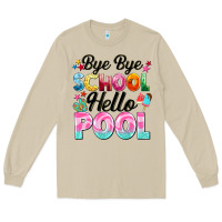 Mushroom bye bye school hello pool Long Sleeve Tee - BarkalooDesign