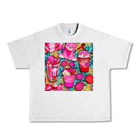 Lunar Rock valentines day with love coffee cups  seamless pattern bbs Urban Heavy Tee - BundleAndBundleShop