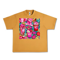 Peanut Butter valentines day with love coffee cups  seamless pattern bbs Urban Heavy Tee - BundleAndBundleShop