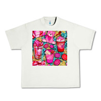 Pistachio valentines day with love coffee cups  seamless pattern bbs Urban Heavy Tee - BundleAndBundleShop