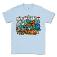 Dusty Blue pumpkin farm Classic Tee - SublimationCraftShop