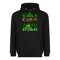 Black St. Patricks' Day ready to sham rock Heavyweight Hoodie - OliviaCreatesArt
