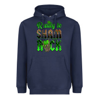 Navy St. Patricks' Day ready to sham rock Heavyweight Hoodie - OliviaCreatesArt