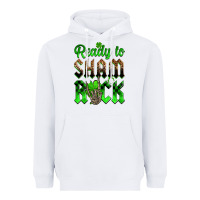 White St. Patricks' Day ready to sham rock Heavyweight Hoodie - OliviaCreatesArt