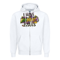 White i have boundary issues Zipper Hoodie - CowGirlArtShop