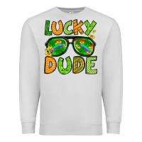 Dove Grey St. Patrick's Lucky dude Premium Sweatshirt - OliviaCreatesArt