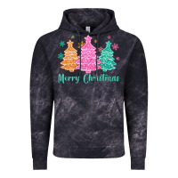 Cloud Black merry christmas glitter trees Vintage Hoodie - MaliasSmallBusiness