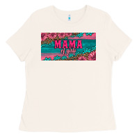 Bone pink roses mama of girls license plate Ladies Tee - Artiststas
