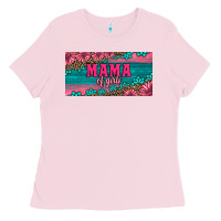 Bubblegum Pink pink roses mama of girls license plate Ladies Tee - Artiststas