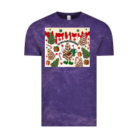 Cloud Purple Boojee Christmas cake Vintage Tee - MaliasSmallBusiness