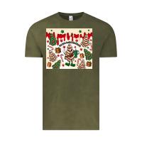 Vintage Olive Boojee Christmas cake Vintage Tee - MaliasSmallBusiness