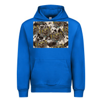 Cobalt Longhorn Pattern Urban Hoodie - CowhideDigitalArt