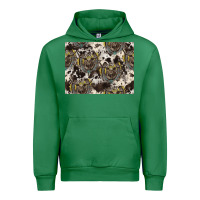 Emerald Longhorn Pattern Urban Hoodie - CowhideDigitalArt