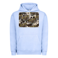 Pigment Grape Ice Longhorn Pattern Urban Hoodie - CowhideDigitalArt