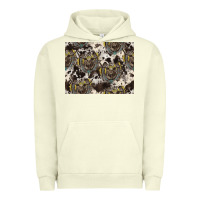 Pigment Pistachio Longhorn Pattern Urban Hoodie - CowhideDigitalArt